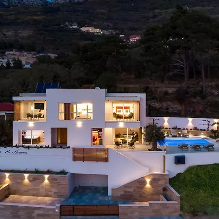 Luxury 7th Heaven With Heated Pool, Hot-tub, Gym, Panoramic Views On Town Split * Klis
